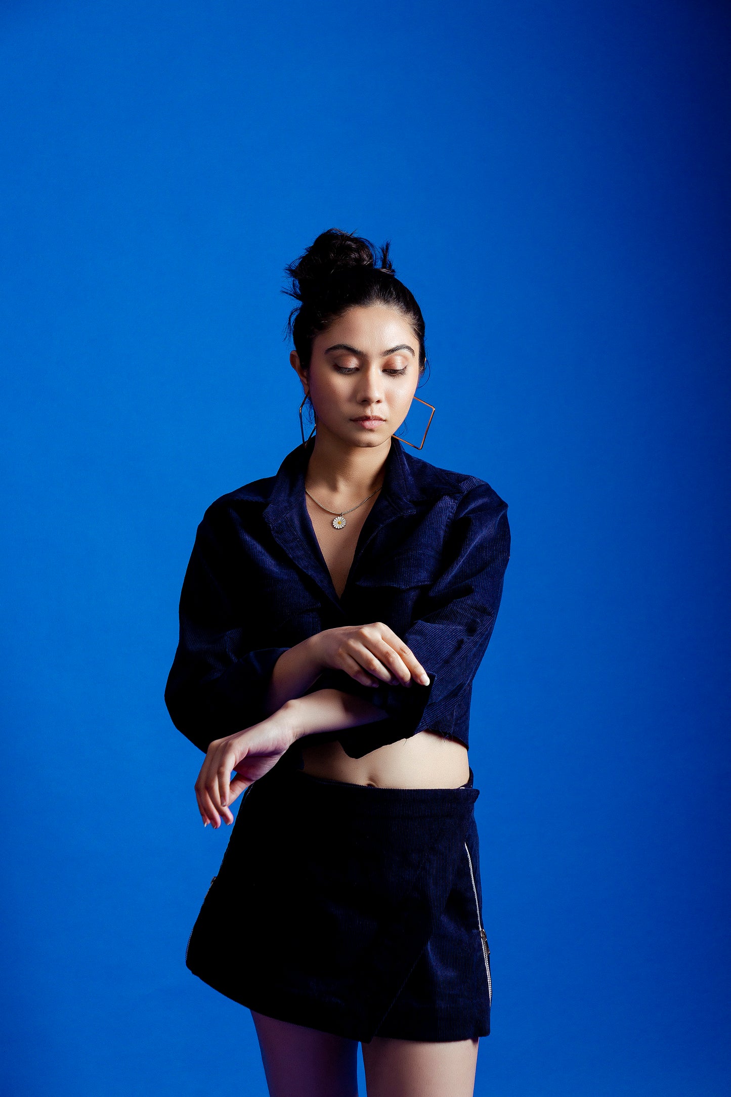 Navy Open Jacket